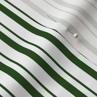 Green White Striped Christmas Pyjama Pattern