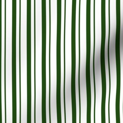 Green White Striped Christmas Pyjama Pattern