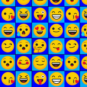 Funny Emoticon Fabric, Wallpaper and Home Decor | Spoonflower