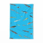  Deep Sea Sharks Scatter on sea blue (lg)