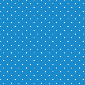 blue swiss dots