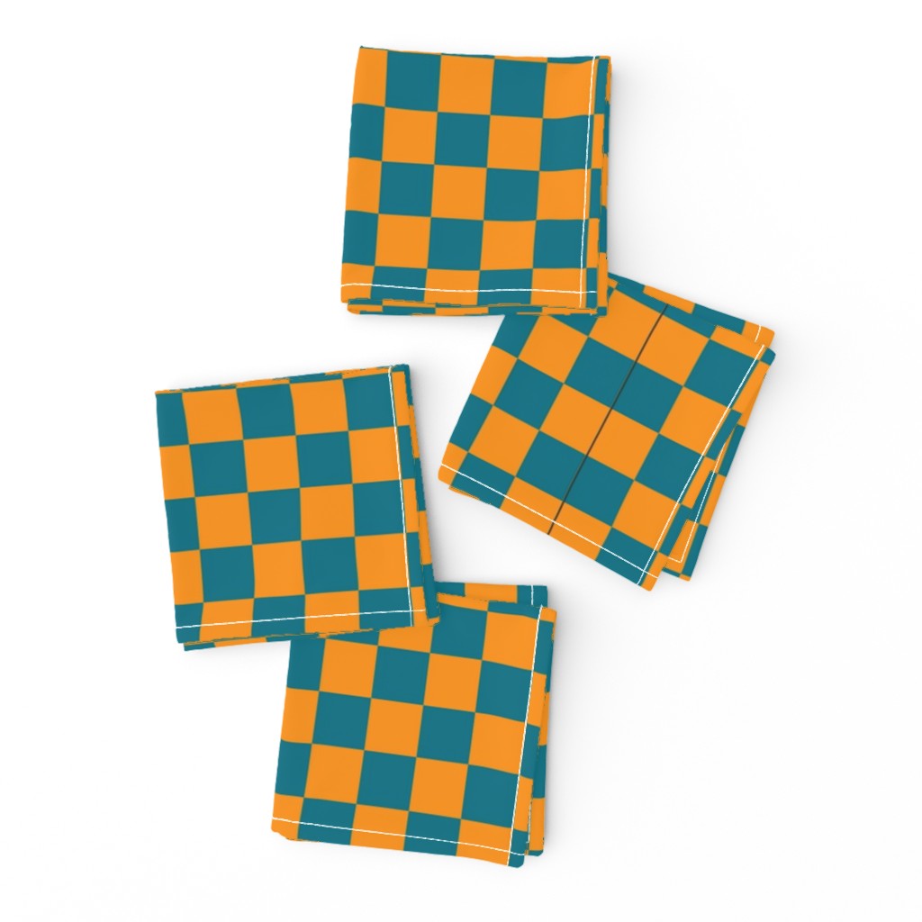 blue and yellows checkers