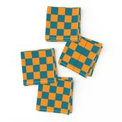 blue and yellows checkers