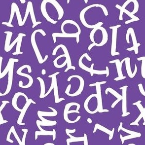 Brush Alphabet :: Purple Twinkle