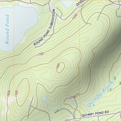 Rangeley, Maine Map Lakes