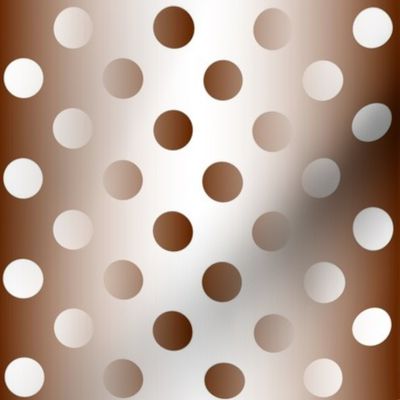 Grande brown white gradient dots