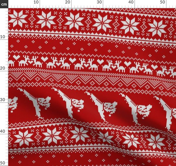 karate christmas jumper