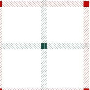 Buffalo plaid quilt kitchen white