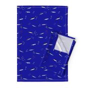 Billfish Assault Scatter on dark blue