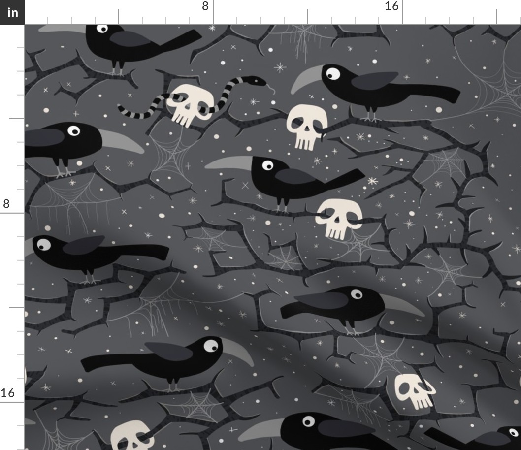 crows and skulls