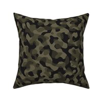 ★ GROOVY CAMO ★ Dark Khaki Green - Medium Scale / Collection : Disruptive Patterns – Camouflage Prints