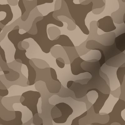 ★ GROOVY CAMO ★ Mocha Brown - Medium Scale / Collection : Disruptive Patterns – Camouflage Prints