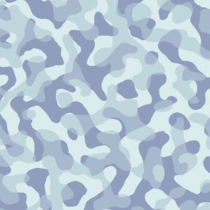 ★ GROOVY CAMO ★ Dusty Blue + Mint - Small Scale / Collection : Disruptive Patterns – Camouflage Prints