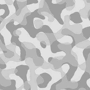 ★ GROOVY CAMO ★ Light Neutral Gray - Medium Scale / Collection : Disruptive Patterns – Camouflage Prints