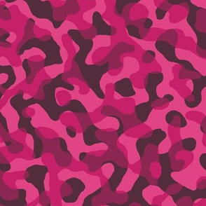★ GROOVY CAMO ★ Hot Pink - Small Scale / Collection : Disruptive Patterns – Camouflage Prints