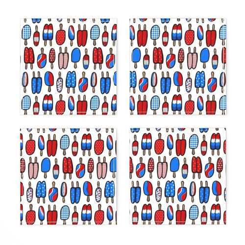 Red white and blue popsicles small scale 