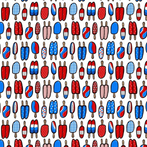 Red white and blue popsicles small scale 