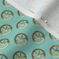 spare parts gears-turquoise