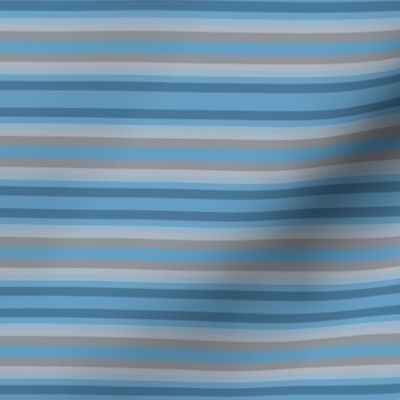 Blue Beige Taupe Horizontal Stripes