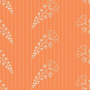 Paisley Floral Dot - Orange