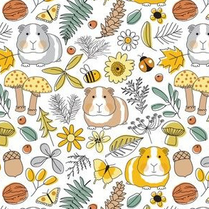 small guinea pigs in nature doodles