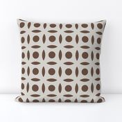 Geometric Pattern: Intersect Circle: Brownstone