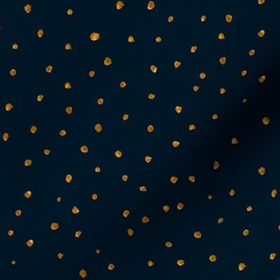 holiday gold dots coordinate - indigo