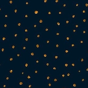 holiday gold dots coordinate - indigo