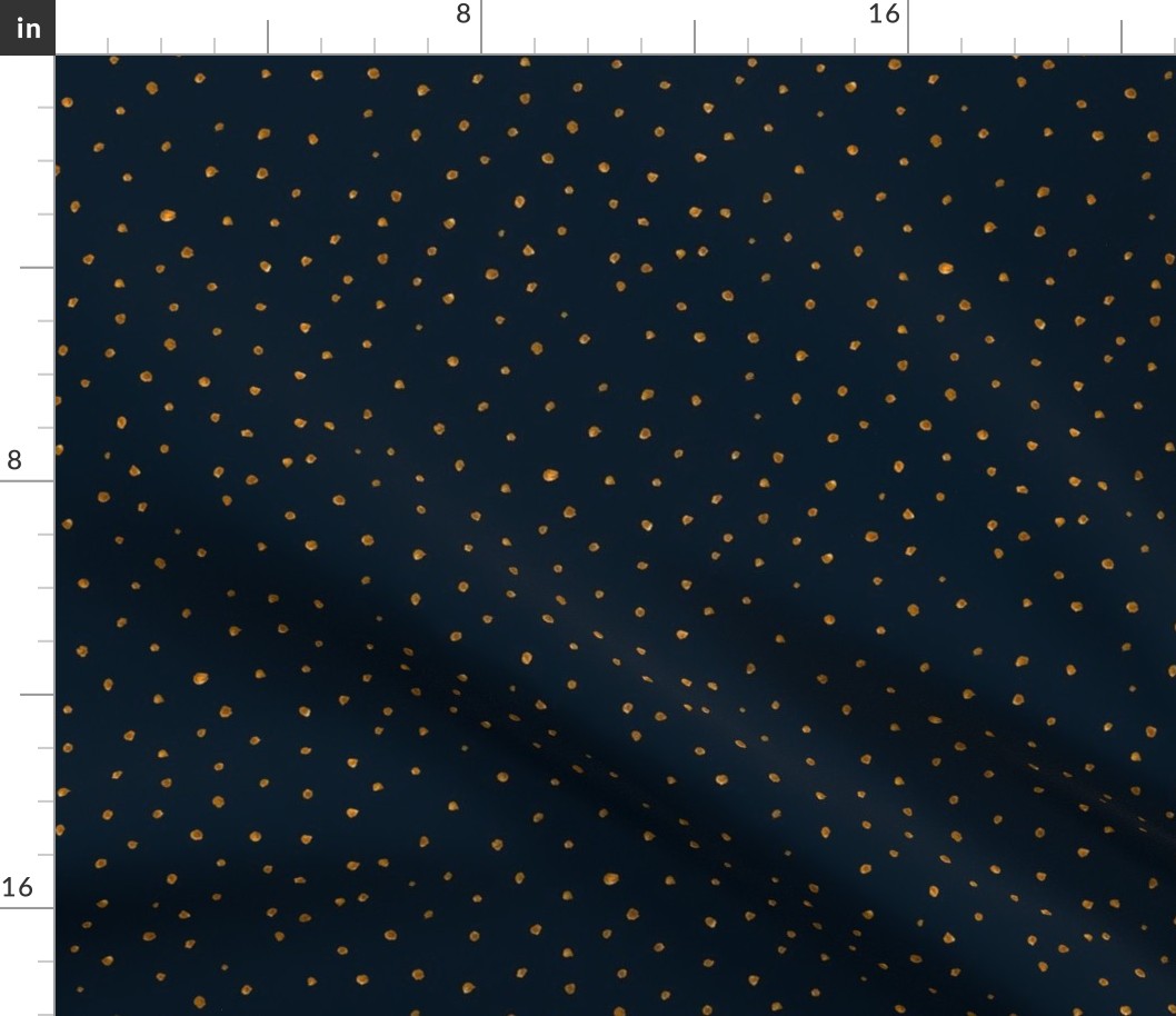 holiday gold dots coordinate - indigo