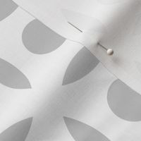 Geometric Pattern: Intersect Circle: White/Ash