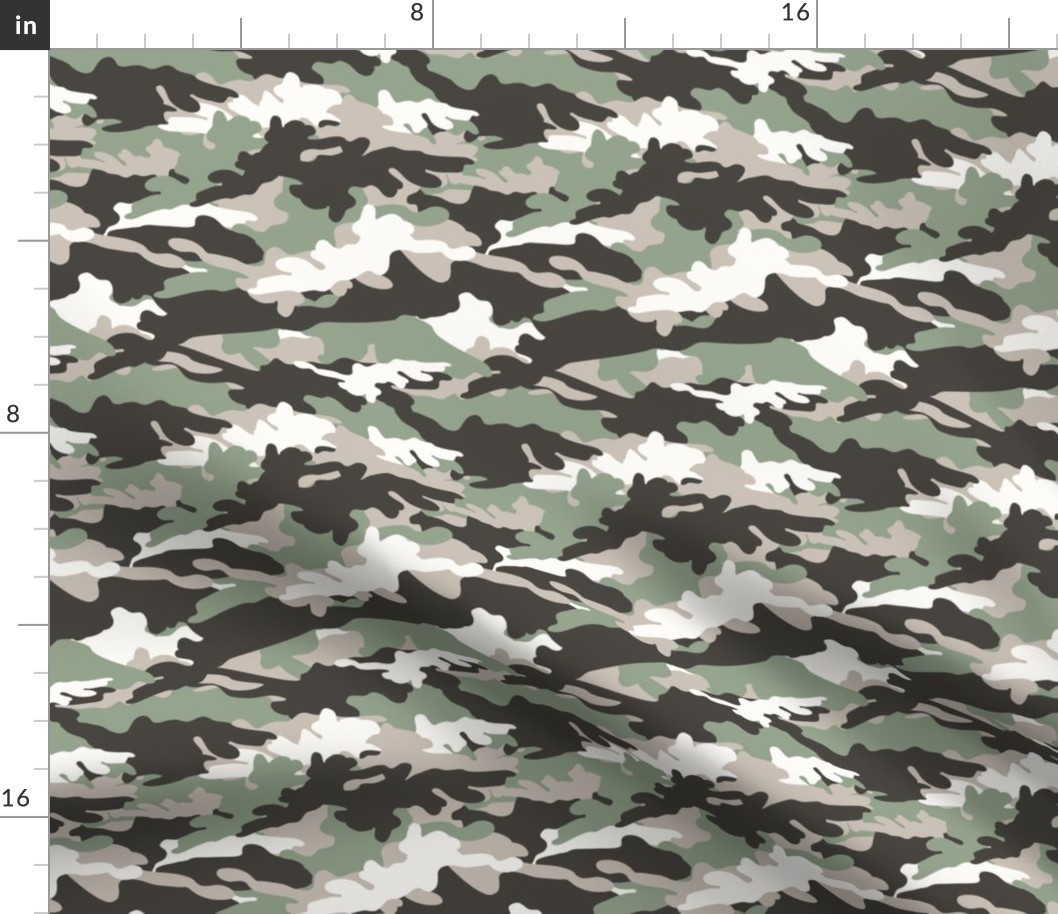 camo sage - Camouflage green and grey - LAD20BS