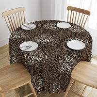 Let It Snow Leopard 18 inch square