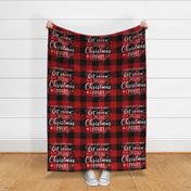 Cocoa and Christmas Movies 18 inch square red buffalo plaid