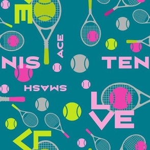 Love tennis smash ace, teal