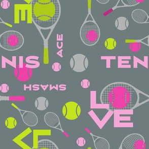 Love tennis smash ace, gray