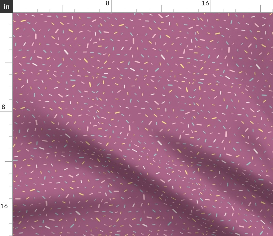 Nostalgic Summer- Sprinkles- Purple- Ditsy Scale