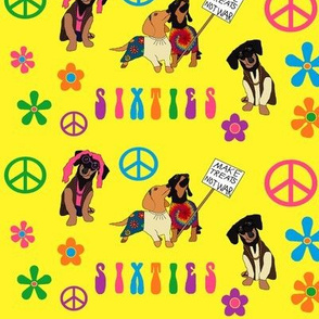 Peace Love and Dachshunds Small