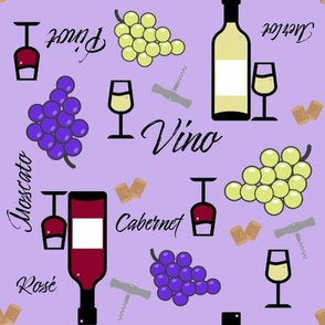 Wine Vino Purple