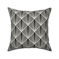 Art Deco Fans - Black & White