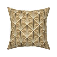 Art Deco Fans - Brown