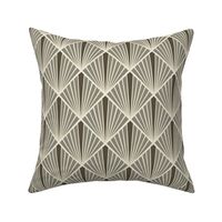 Art Deco Fans - Taupe