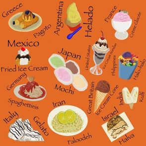 We All Scream for Ice Cream Orange Medium