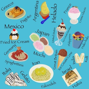 We All Scream for Ice Cream Blue Medium