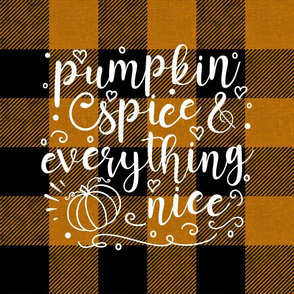 Pumpkin Spice and Everything Nice 18 inch square