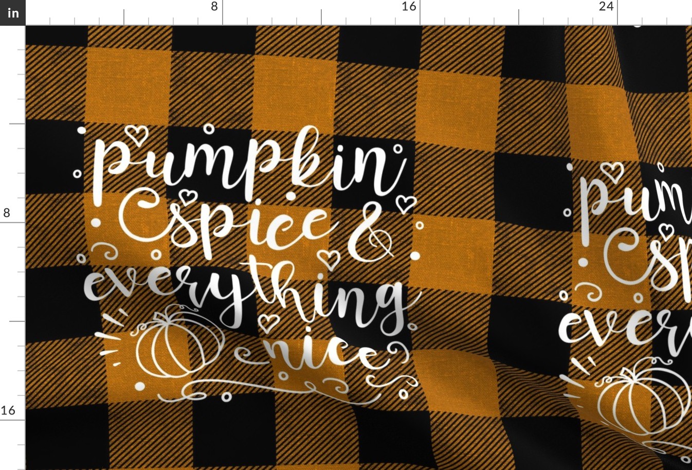 Pumpkin Spice and Everything Nice 18 inch square