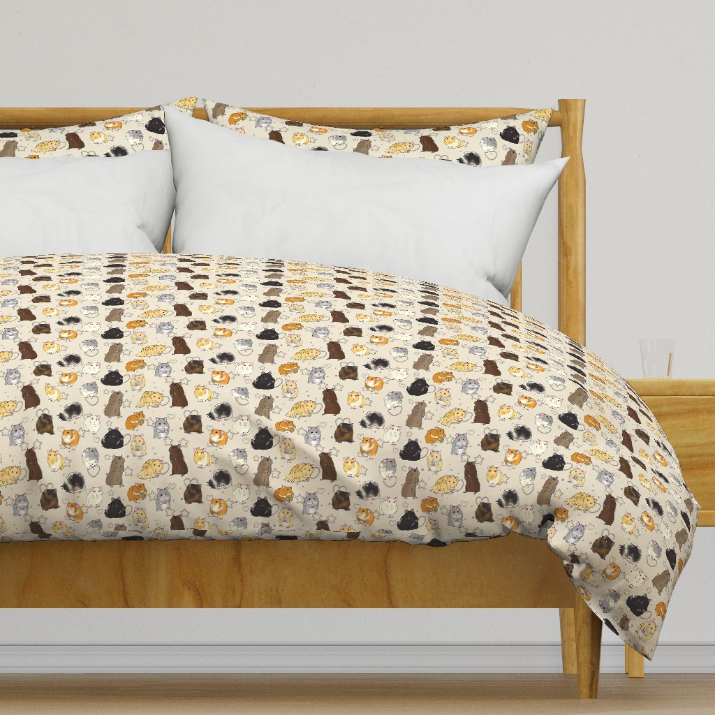 syrian hamster pattern beige