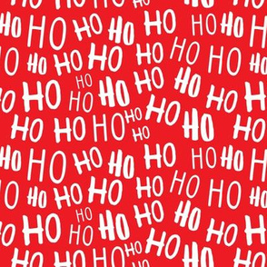 ho ho ho -  Christmas Santa - red - LAD20