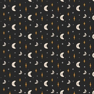 Stars And Moon Fabric, Wallpaper and Home Decor | Spoonflower