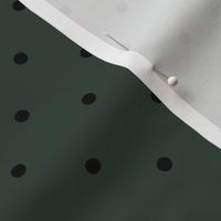 pine swiss dots // black