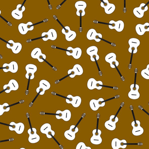 musical snowflakes brown (815d00) Xx